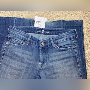 7 For All Mankind Classic Blue Skinny Jeans